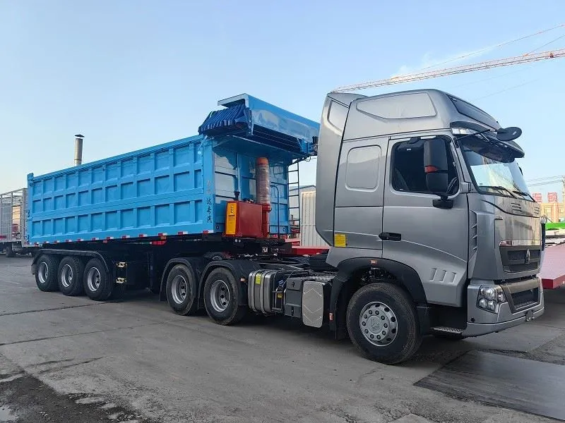 Unload Semi-trailer Truck After 12 Meters